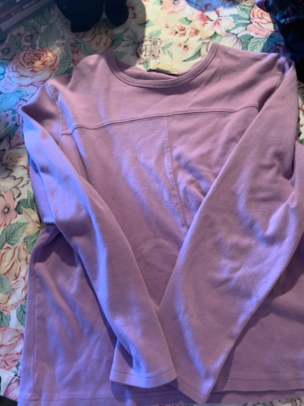 Eddie Bauer Women’s Lilac Cozy Long Sleeve Sweatshirt Size Larfe